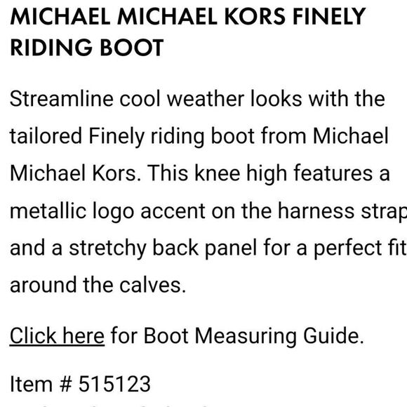 Michael Michael Kors Finely Riding Boot,size 5,5 - Picture 7 of 8
